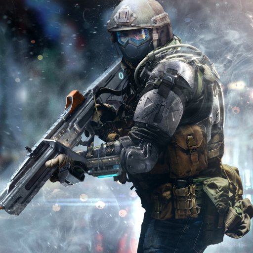 Download Soldier Weapon Futuristic Warrior Sci Fi PFP