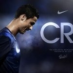 Profile photo featuring Cristiano Ronaldo in a dark sports jersey with a focused expression, accompanied by the initials CR and a subtle Nike logo.