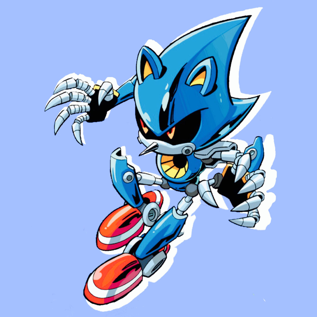 Metal sonic pfp 🟦⬛ in 2023  Classic sonic, Sonic, Sonic art