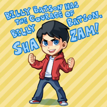 Young Justice black hair blue eyes Billy Batson TV Show PFP