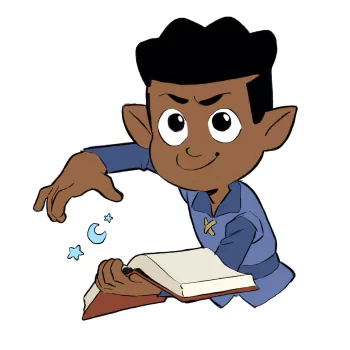 pointed ears book Gus Porter The Owl House TV Show PFP