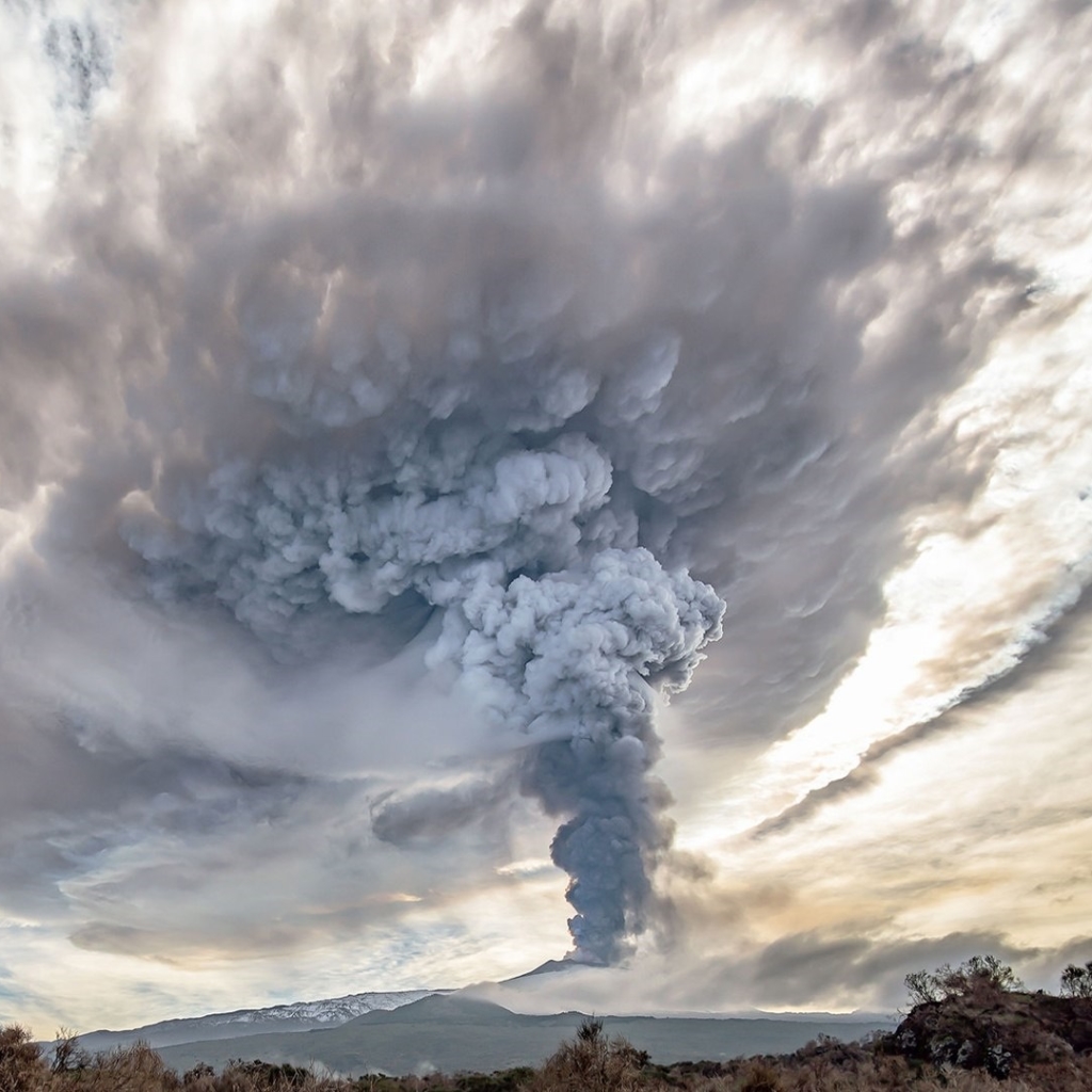 Cloud over Mount Etna