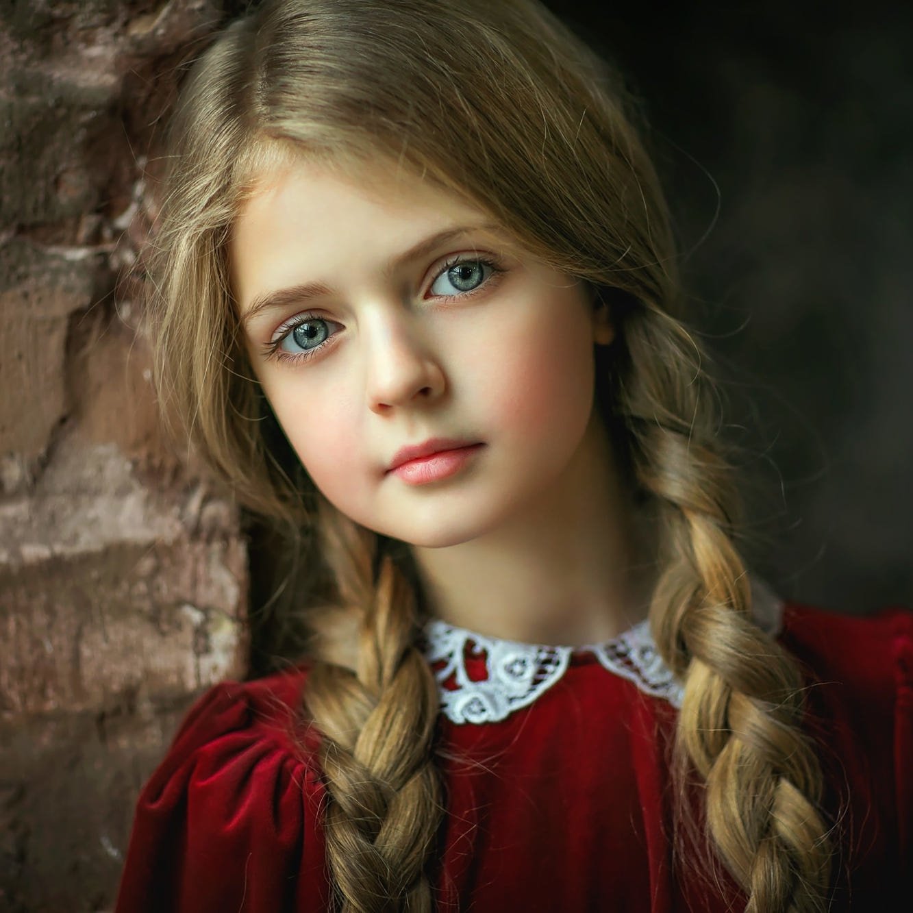 Download Braid Face Blue Eyes Blonde Little Girl Child Photography PFP ...