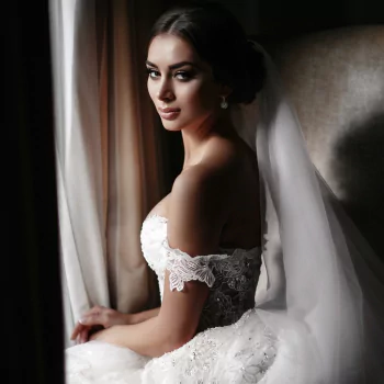 wedding dress makeup model face woman bride PFP