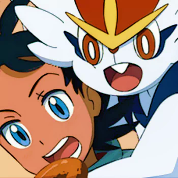 red eyes blue eyes Pokemon Goh (Pokémon) Cinderace (Pokémon) Anime PFP