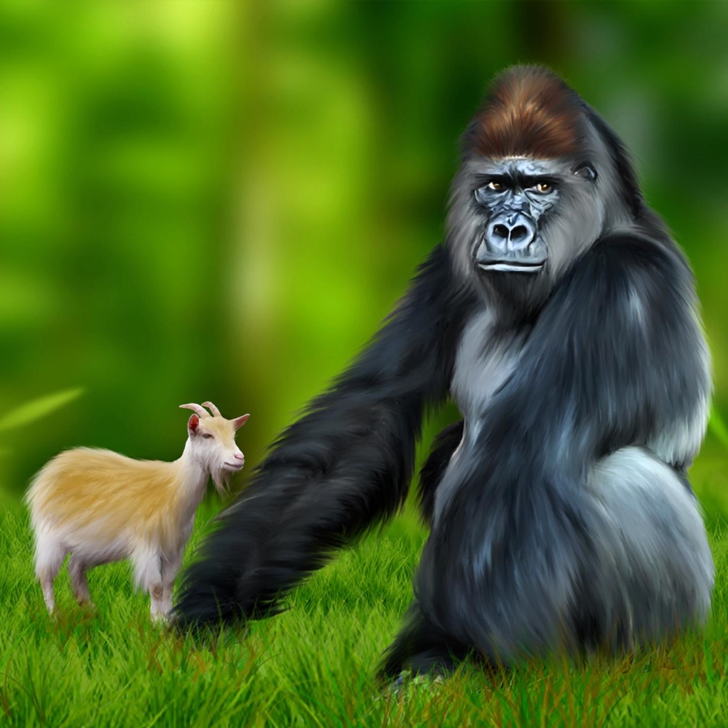 Gorilla and Goat