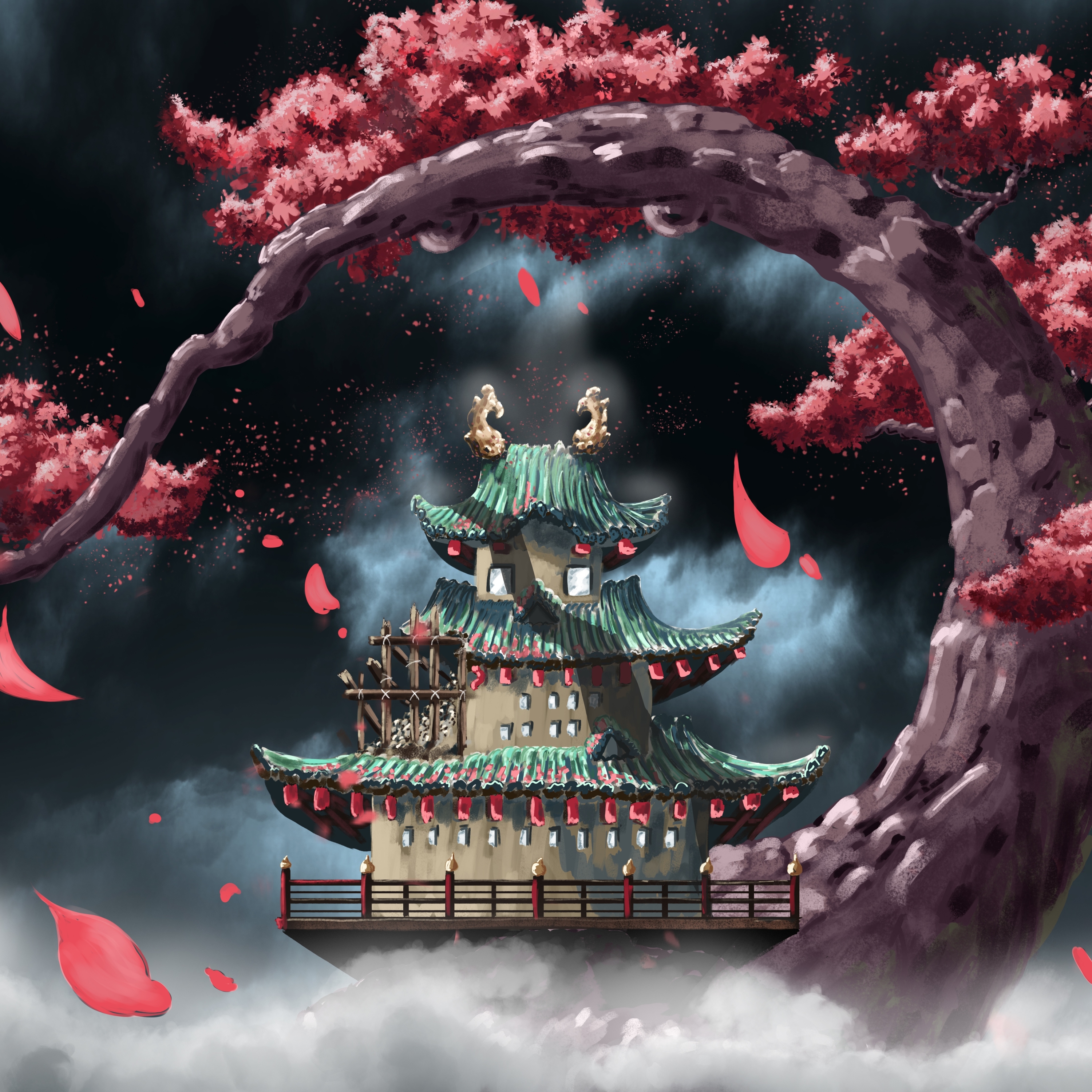 Wano Temple by apolo