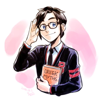 Young Justice black hair book glasses Billy Batson TV Show PFP