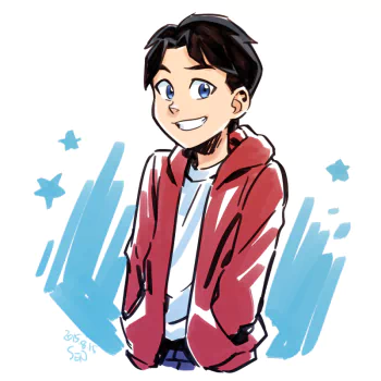black hair Young Justice smile Billy Batson TV Show PFP