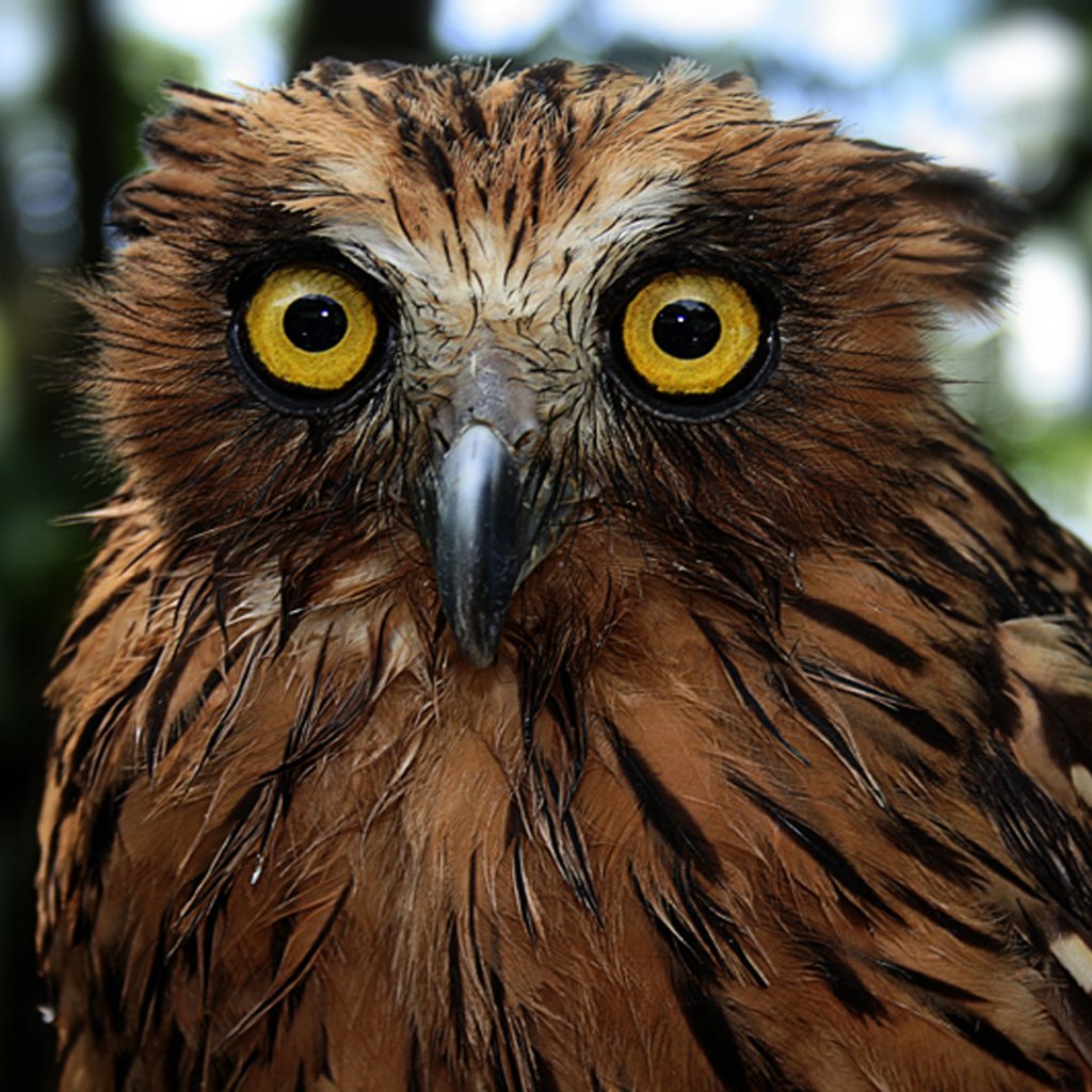 Download Feather Buffy Fish Owl Owl Bird Animal PFP