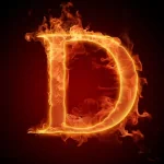  flaming d