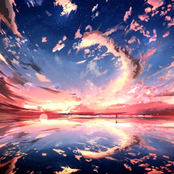 starry sky cloud sky Anime anime sunset Sky Anime PFP