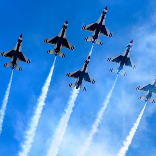 US Air Force Thunderbirds in France by Joe deSousa