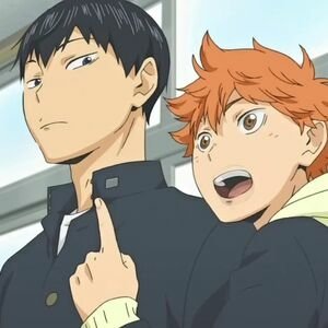 Download Black Hair Tobio Kageyama Shōyō Hinata Orange Hair Haikyū!! Anime PFP