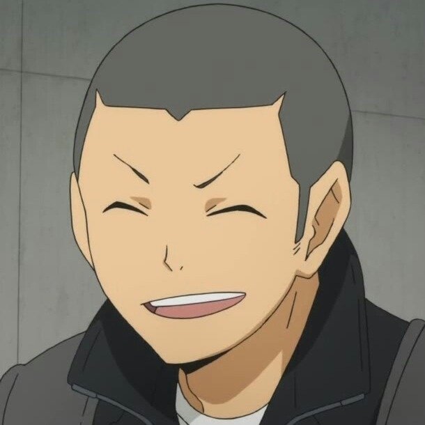 Download Smile Grey Hair Ryūnosuke Tanaka Haikyū!! Anime PFP
