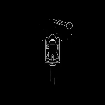 minimalist space shuttle artistic space PFP