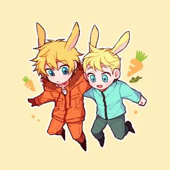 blue eyes animal ears blonde South Park Butters Stotch Kenny McCormick TV Show PFP