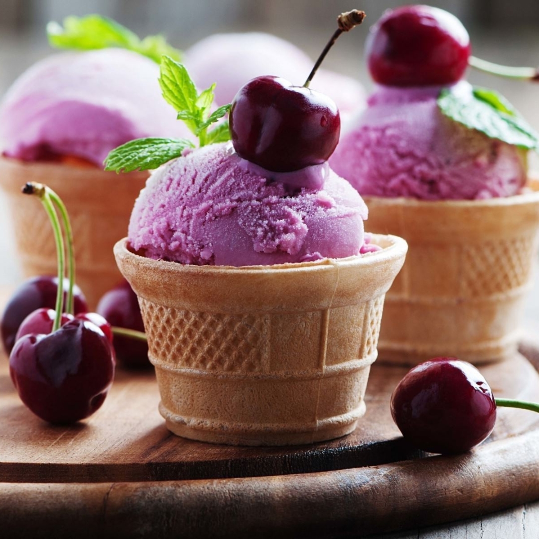 Cherry Ice Cream Cups🍦