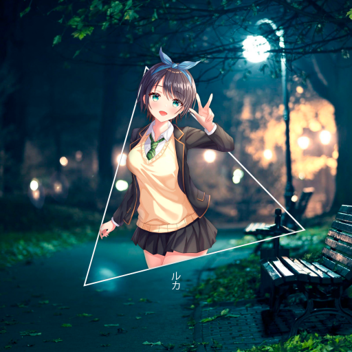 Download Green Eyes School Uniform Short Hair Rent-A-Girlfriend Ruka Sarashina Anime PFP