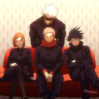 Satoru Gojo Nobara Kugisaki Yuji Itadori Megumi Fushiguro Jujutsu Kaisen Anime PFP