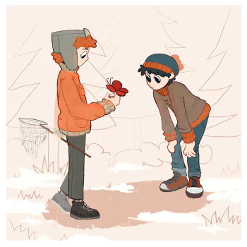 butterfly South Park Stan Marsh Kyle Broflovski TV Show PFP