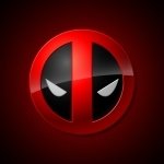 Forum avatar featuring a stylized Deadpool comic mask with bold red and black colors and white eye accents on a dark red background.