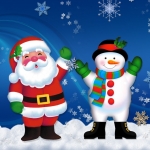 Santa And Frosty