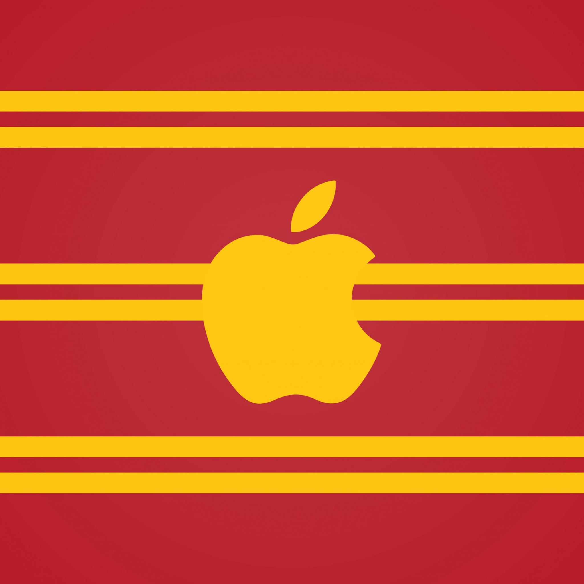 Apple Logo in Gryffindor Colors
