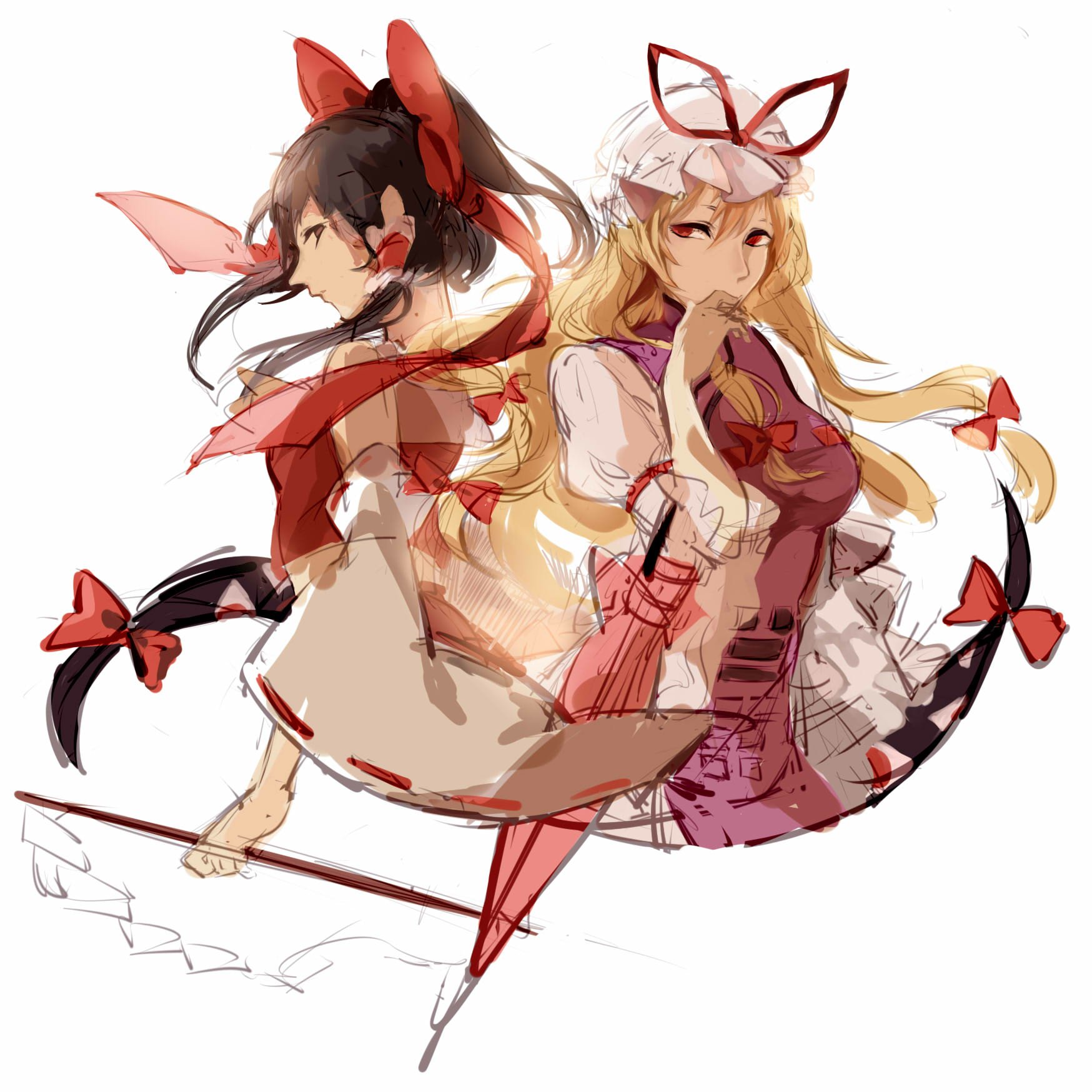 Download Yukari Yakumo Reimu Hakurei Anime Touhou PFP