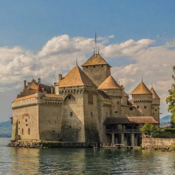 chateau de chillon Switzerland castle lake man made PFP