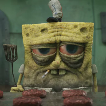 SpongeBob SquarePants smoking hamburger TV Show PFP