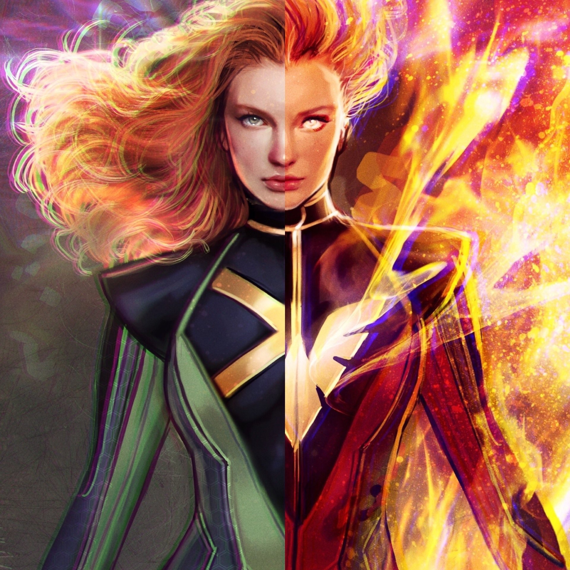 Download Marvel Girl Red Hair Phoenix (Marvel Comics) Jean Grey Comic X-Men PFP