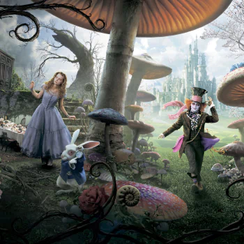 Alice In Wonderland Johnny Depp Mia Wasikowska Mad Hatter Alice (Alice in Wonderland) Alice in Wonderland (2010) movie PFP