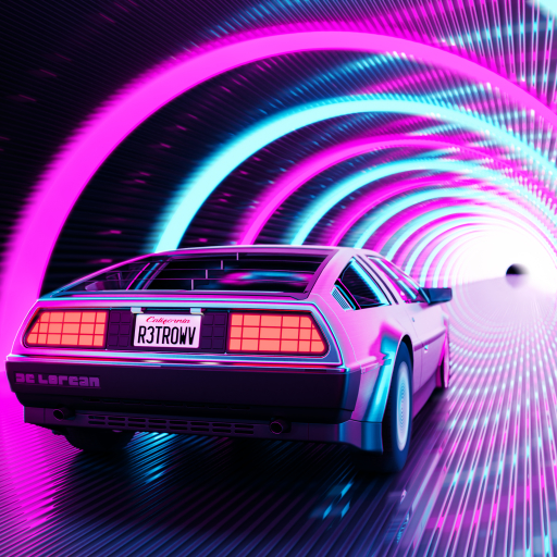 DeLorean, the time machine. by Umrumair
