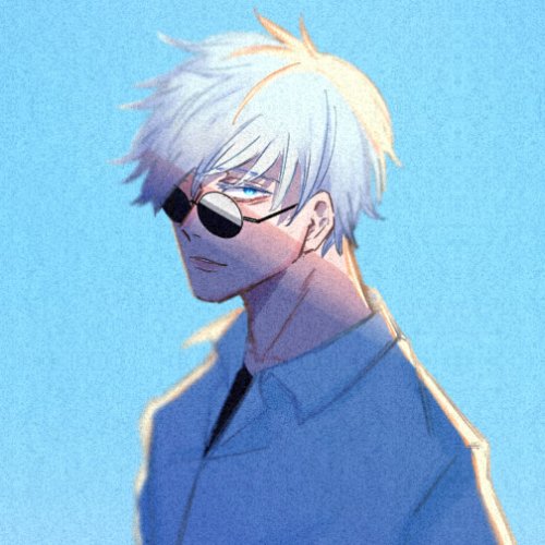 Download Glasses Blue Eyes White Hair Satoru Gojo Jujutsu Kaisen Anime  PFP by キグ