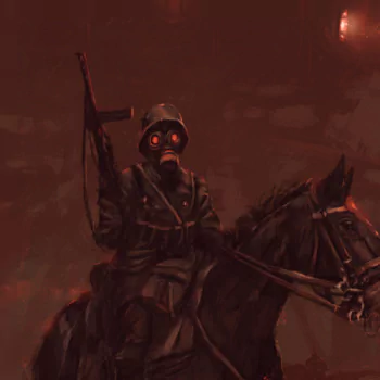 horse soldier dark gas mask PFP