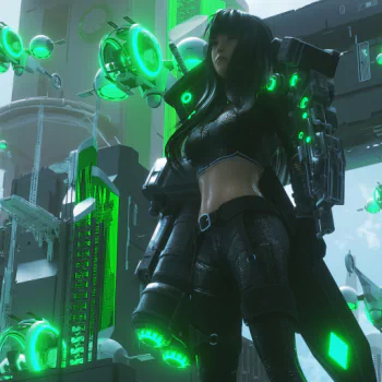 weapon cyberpunk Sci Fi PFP