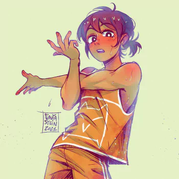 OMORI shirt brown hair Kel (Omori) video game PFP