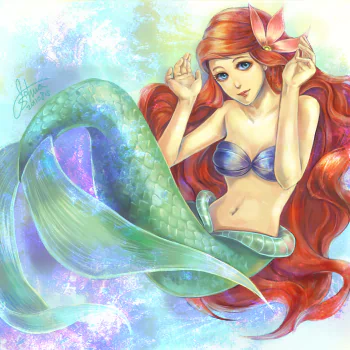 long hair The Little Mermaid mermaid red hair Ariel (The Little Mermaid) movie The Little Mermaid (1989) PFP