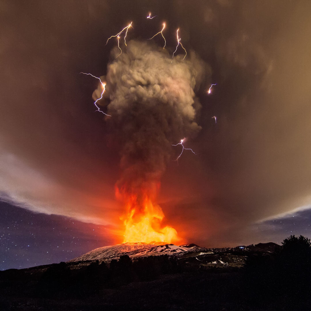 Mount Etna's stunningly violent eruption Sicily, Italy