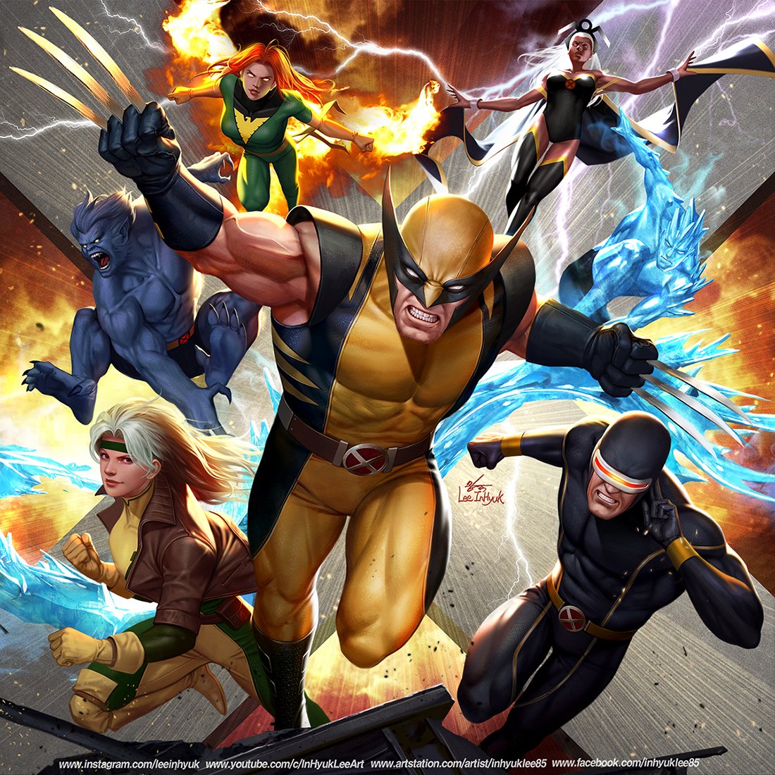 Download Bobby Drake Beast (Marvel Comics) Storm (Marvel Comics) Iceman (Marvel Comics) Phoenix (Marvel Comics) Jean Grey Rogue (Marvel Comics) Wolverine Cyclops (Marvel Comics) Comic X-Men PFP