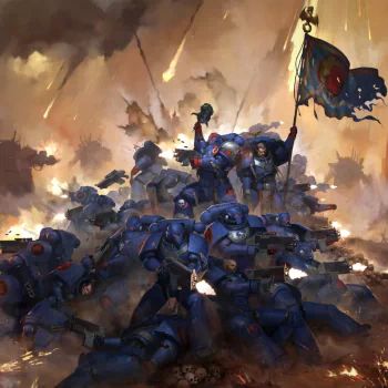 armor warrior battle Space Marine video game Warhammer 40k PFP
