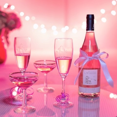 Download Still Life Glass Pink Alcohol Champagne Food Wine PFP