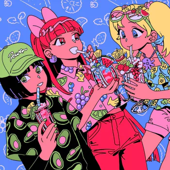 Buttercup (Powerpuff Girls) Bubbles (Powerpuff Girls) Blossom (Powerpuff Girls) TV Show The Powerpuff Girls (1998) aesthetic PFP
