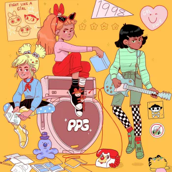 Buttercup (Powerpuff Girls) Bubbles (Powerpuff Girls) Blossom (Powerpuff Girls) TV Show The Powerpuff Girls (1998) aesthetic PFP