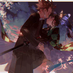 Kanao Tsuyuri Tanjiro Kamado Anime Demon Slayer: Kimetsu no Yaiba PFP