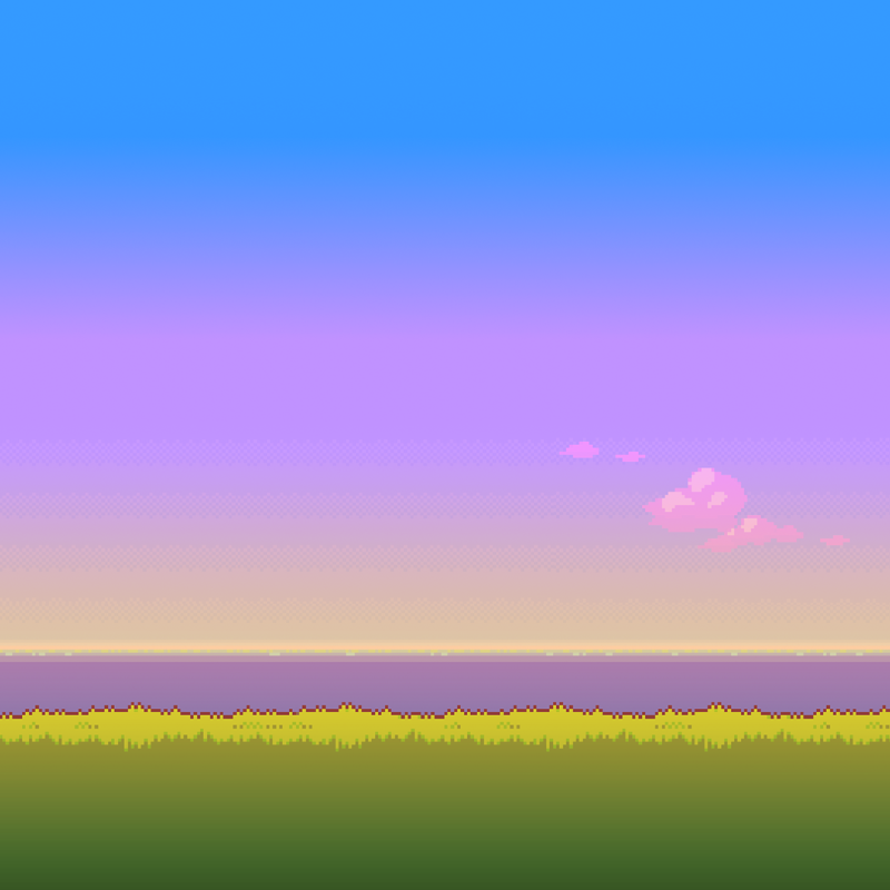 Pixel art landscape