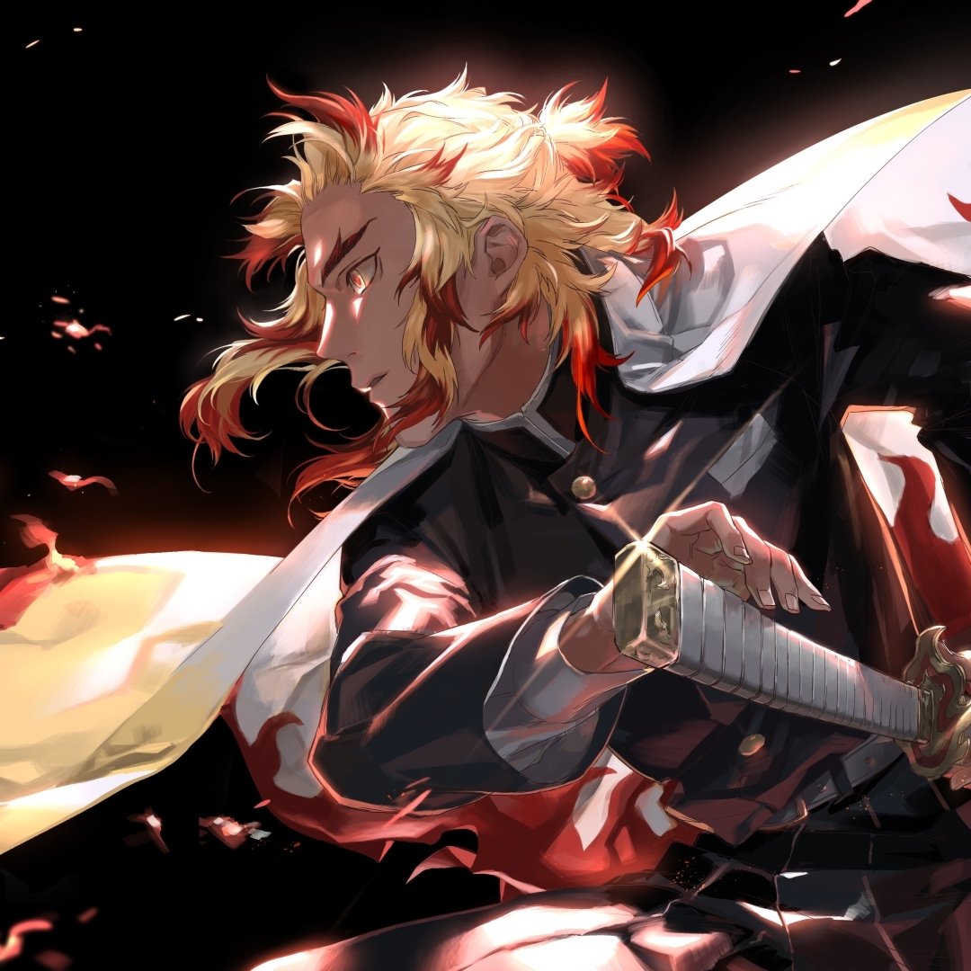 Download Kyojuro Rengoku Anime Demon Slayer: Kimetsu No Yaiba PFP