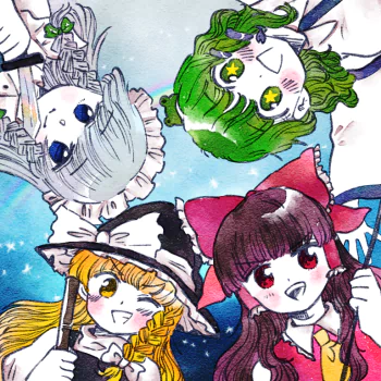 Sakuya Izayoi Sanae Kochiya Marisa Kirisame Reimu Hakurei Anime Touhou PFP