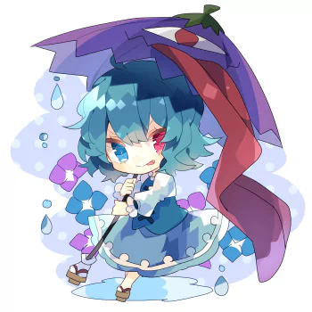 heterochromia Kogasa Tatara Anime Touhou PFP